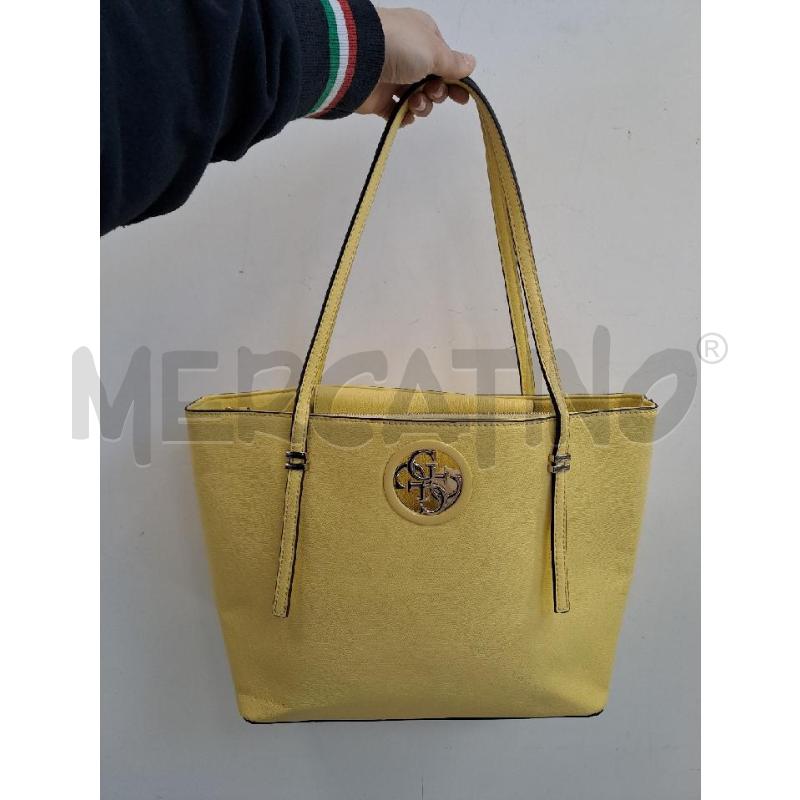 SHOPPER GUESS GIALLO DOPPIO MANICO | Mercatino dell'Usato Catanzaro 1
