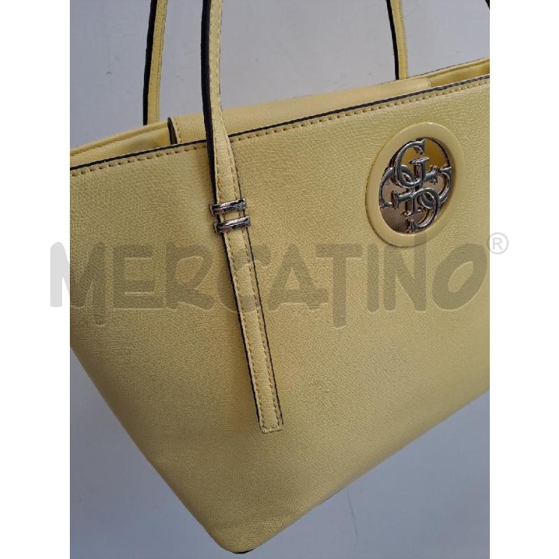 SHOPPER GUESS GIALLO DOPPIO MANICO | Mercatino dell'Usato Catanzaro 2