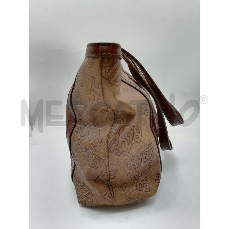SHOPPER MINI THE BRIDGE MARRONE LOGO  | Mercatino dell'Usato Catanzaro 3