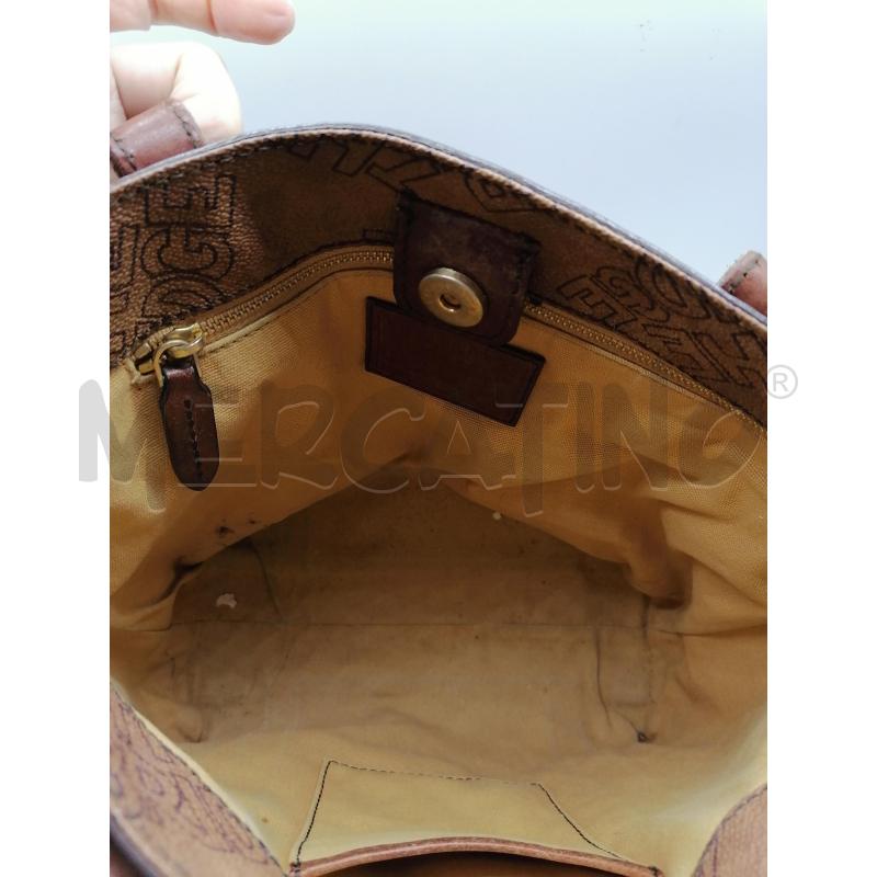 SHOPPER MINI THE BRIDGE MARRONE LOGO  | Mercatino dell'Usato Catanzaro 5