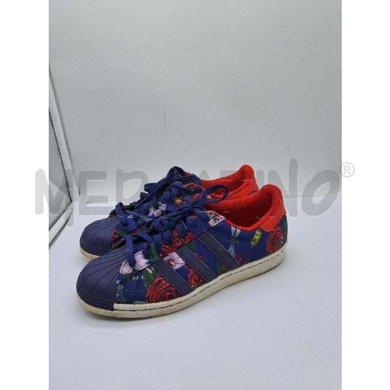 SNEAKERS DONNA ADIDAS BLU FIORI  | Mercatino dell'Usato Catanzaro 3