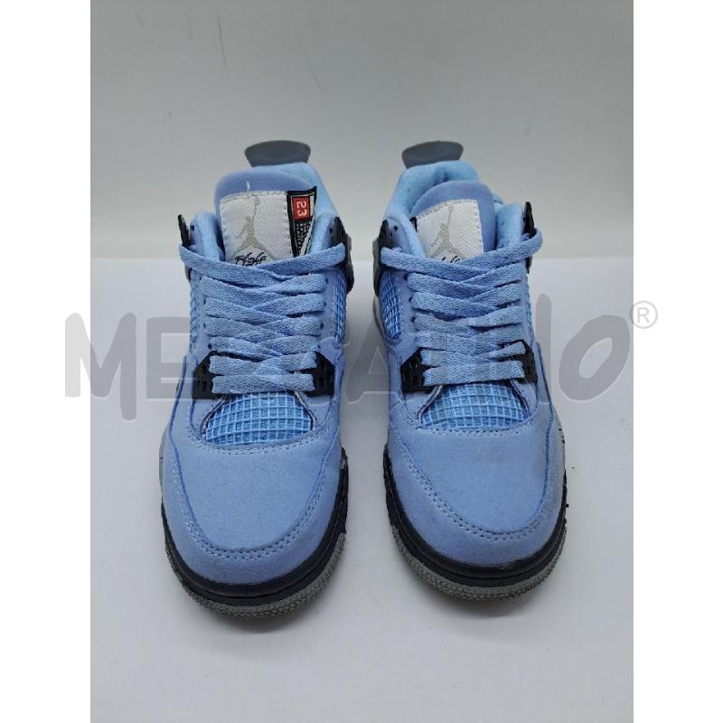 SNEAKERS DONNA AIR JORDAN 4 RETRO AZZURRO  | Mercatino dell'Usato Catanzaro 1