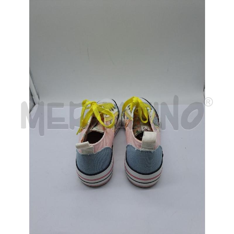 SNEAKERS DONNA CAFÈNOIR TESSUTO BIANCO MODELLO CONVERSE STRINGHE GIALLO | Mercatino dell'Usato Catanzaro 4