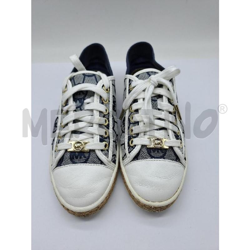 SNEAKERS DONNA MICHAEL KORS BLU BIANCO STAMPA LOGO | Mercatino dell'Usato Catanzaro 1