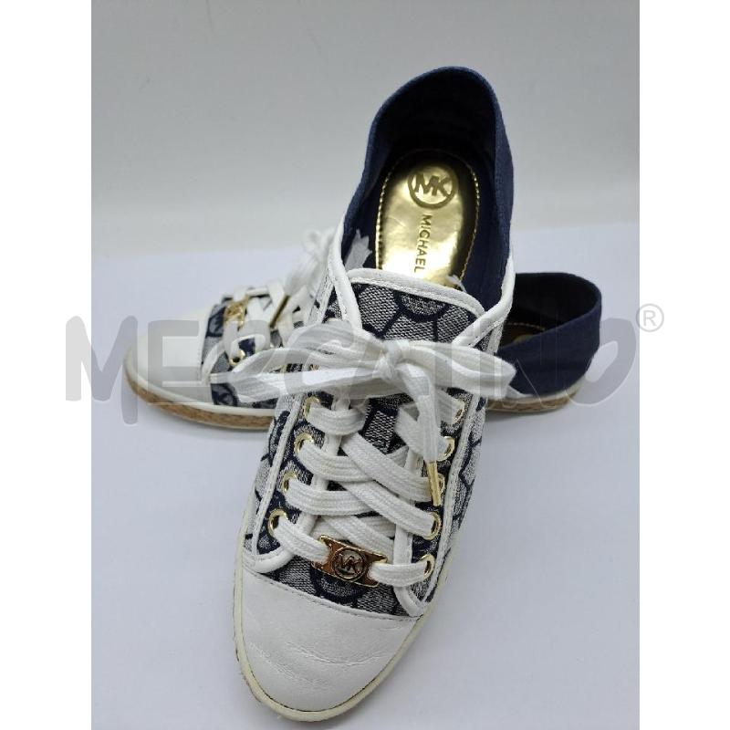 SNEAKERS DONNA MICHAEL KORS BLU BIANCO STAMPA LOGO | Mercatino dell'Usato Catanzaro 4