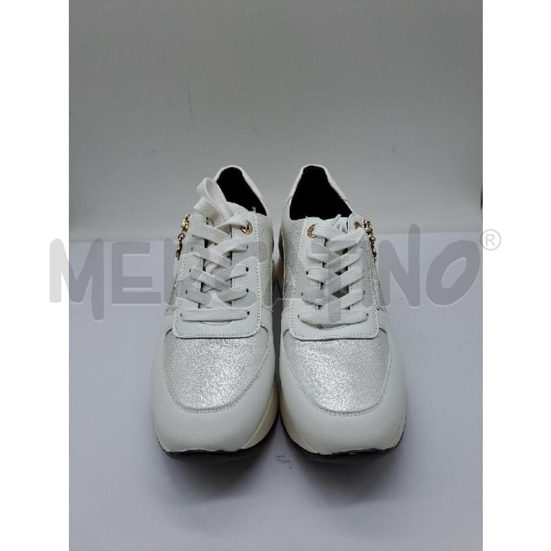 SNEAKERS DONNA PCIOTTI BIANCHE ARGENTO  | Mercatino dell'Usato Catanzaro 1