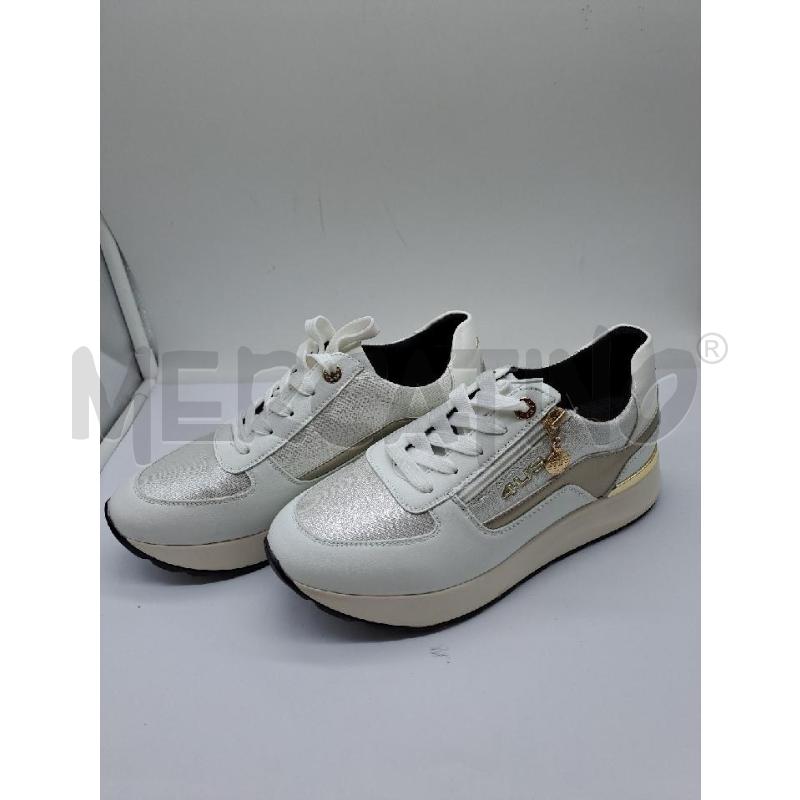 SNEAKERS DONNA PCIOTTI BIANCHE ARGENTO  | Mercatino dell'Usato Catanzaro 3