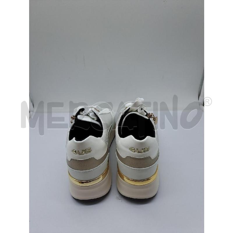 SNEAKERS DONNA PCIOTTI BIANCHE ARGENTO  | Mercatino dell'Usato Catanzaro 4