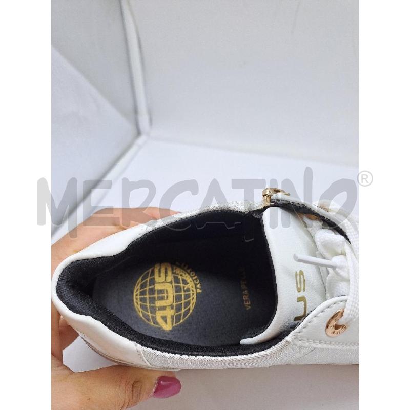 SNEAKERS DONNA PCIOTTI BIANCHE ARGENTO  | Mercatino dell'Usato Catanzaro 5
