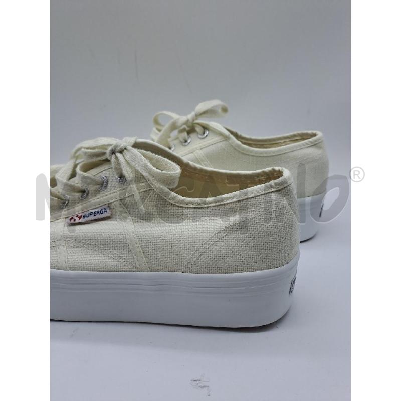 SNEAKERS DONNA SUPERGA TESSUTO BIANCO PLATFORM | Mercatino dell'Usato Catanzaro 2