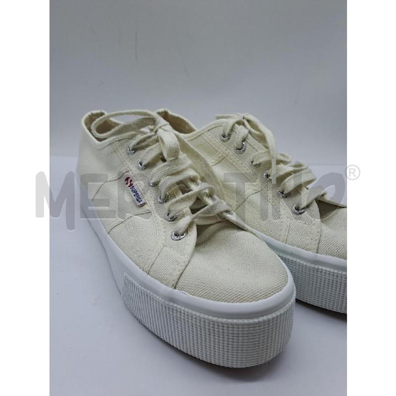 SNEAKERS DONNA SUPERGA TESSUTO BIANCO PLATFORM | Mercatino dell'Usato Catanzaro 3