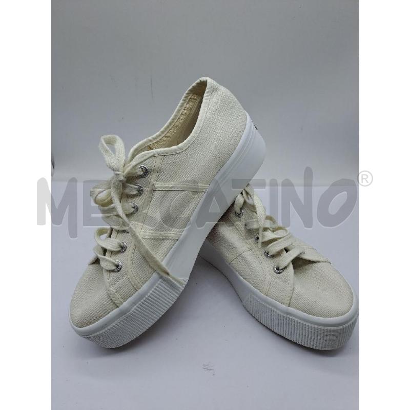 SNEAKERS DONNA SUPERGA TESSUTO BIANCO PLATFORM | Mercatino dell'Usato Catanzaro 4