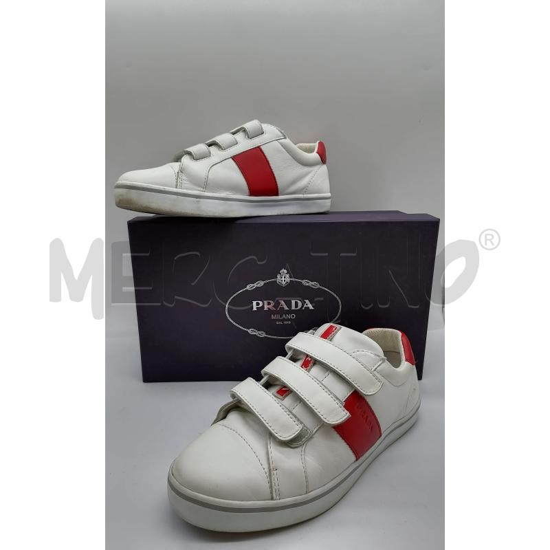 Men's Macro Leather Sneakers by Prada | Coltorti Boutique
