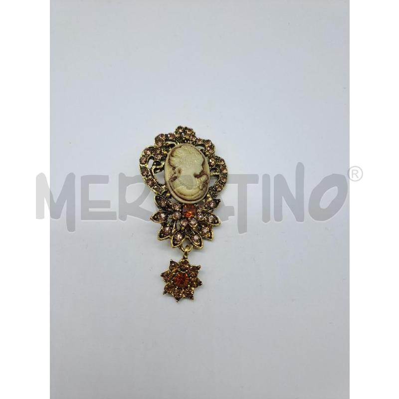 SPILLA CAMMEO BORDO STRASS  | Mercatino dell'Usato Catanzaro 1