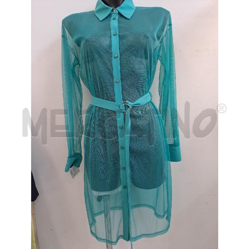 SPOLVERINO DONNA PATRIZIA PEPE RETATO VERDE ACQUA CINTURA | Mercatino dell'Usato Catanzaro 1