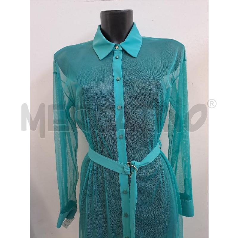 SPOLVERINO DONNA PATRIZIA PEPE RETATO VERDE ACQUA CINTURA | Mercatino dell'Usato Catanzaro 2