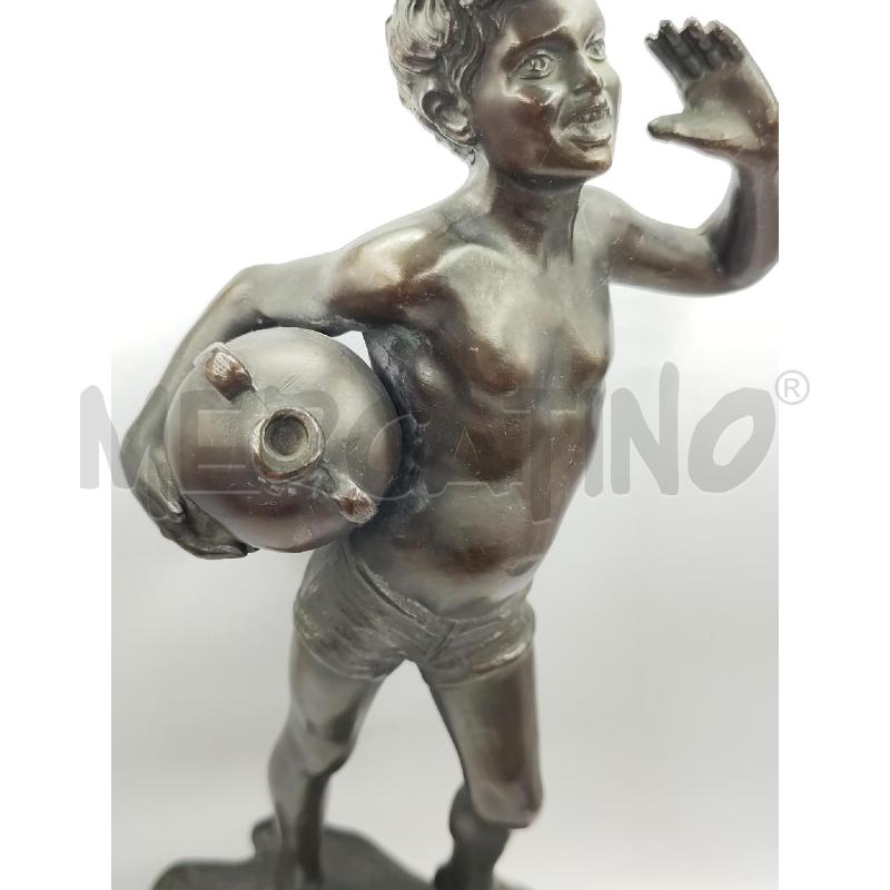 STATUA BRONZO P. UCCELLO UOMO CON ANFORA | Mercatino dell'Usato Catanzaro 2