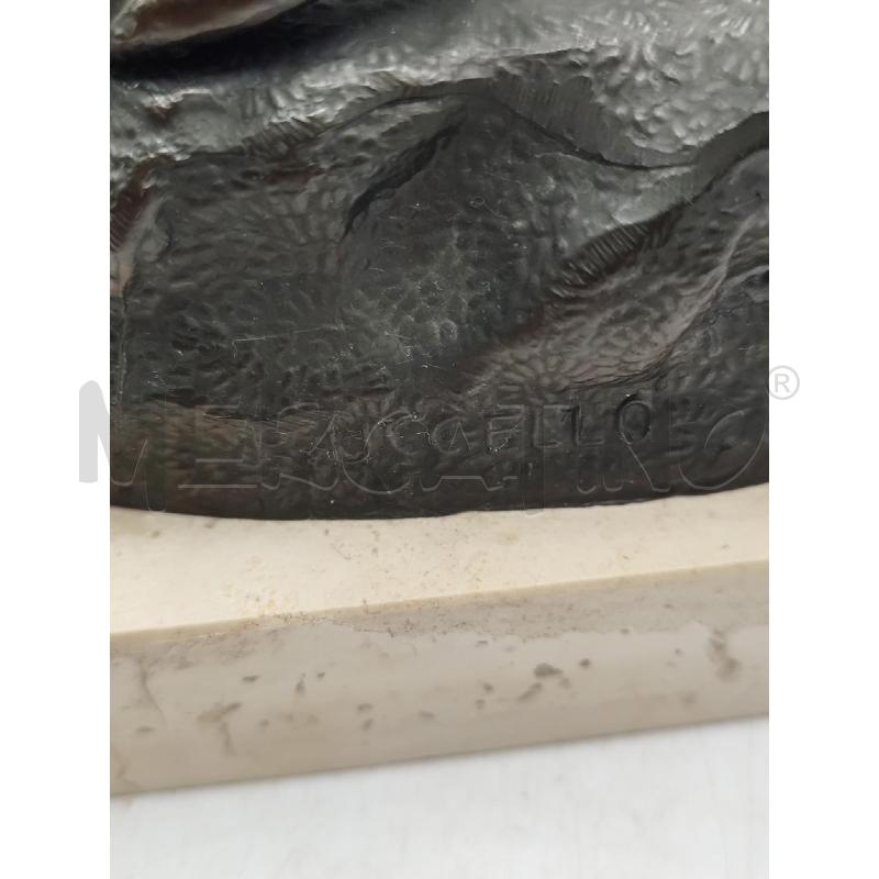 STATUA BRONZO P. UCCELLO UOMO CON ANFORA | Mercatino dell'Usato Catanzaro 3