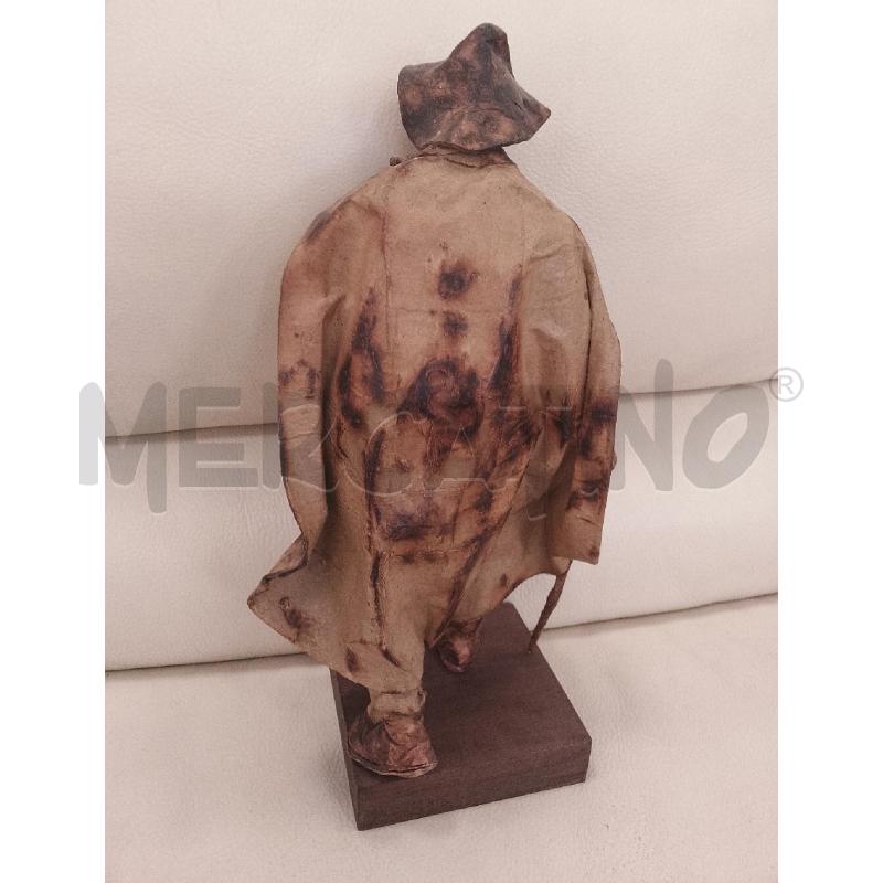 STATUA CARTAPESTA ANGELO CAPOCCIA UOMO CON BASTONE | Mercatino dell'Usato Catanzaro 4
