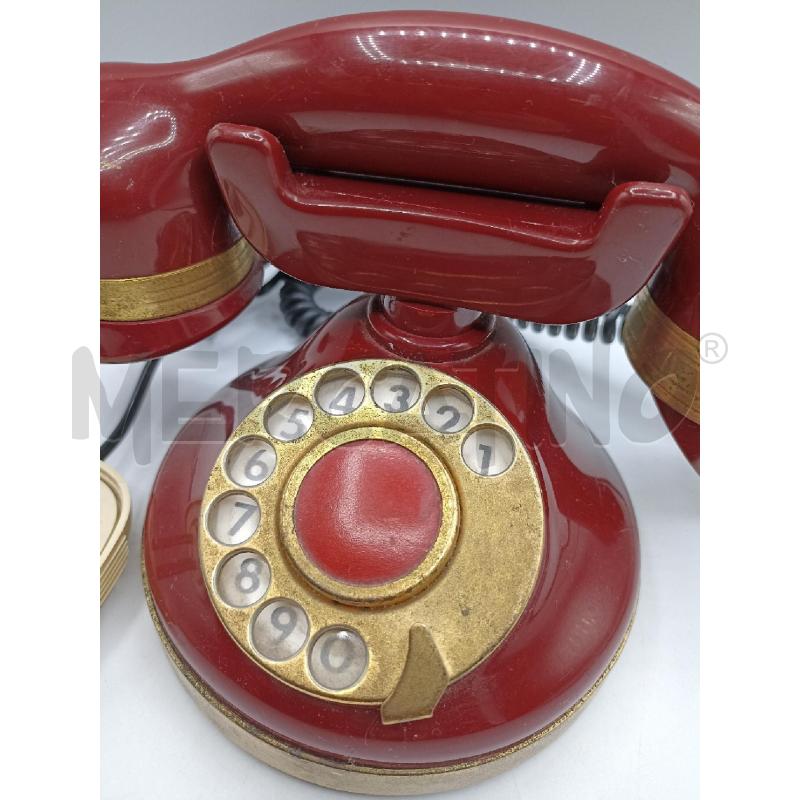 TELEFONO D'EPOCA ROSSO NUMERAZIONE A ROTELLA | Mercatino dell'Usato Catanzaro 2
