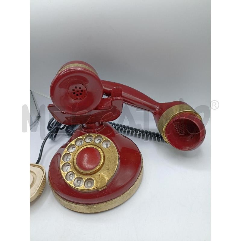 TELEFONO D'EPOCA ROSSO NUMERAZIONE A ROTELLA | Mercatino dell'Usato Catanzaro 3