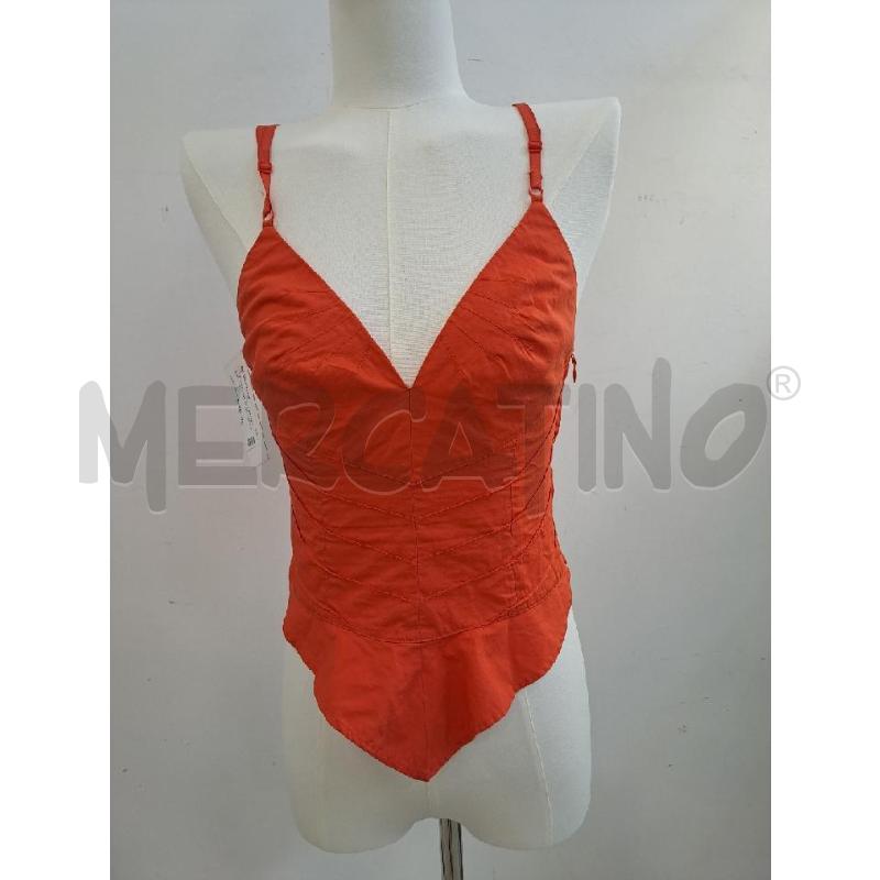 TOP ARMANI ARANCIO CROP  | Mercatino dell'Usato Catanzaro 1