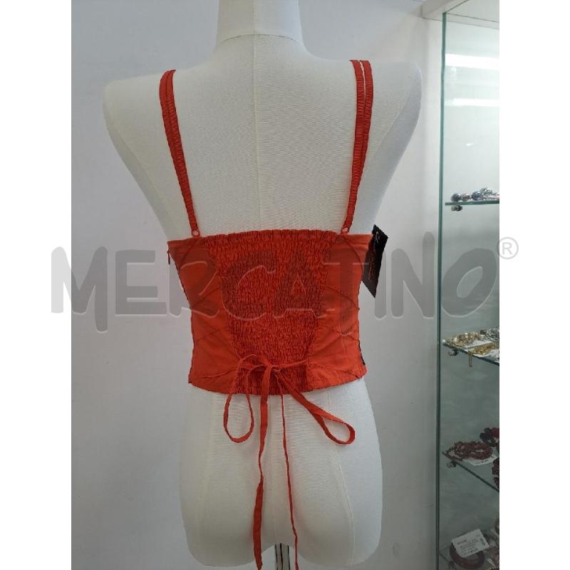 TOP ARMANI ARANCIO CROP  | Mercatino dell'Usato Catanzaro 3