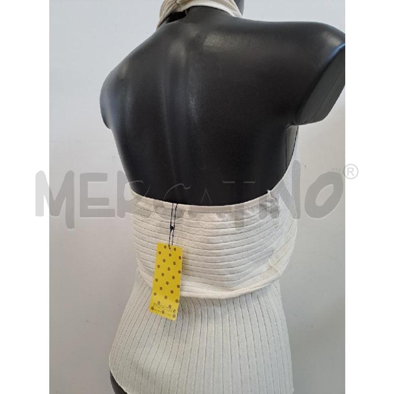 TOP LUISA SPAGNOLI COSTINE PANNA LEG COLLO | Mercatino dell'Usato Catanzaro 3