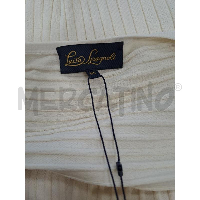 TOP LUISA SPAGNOLI COSTINE PANNA LEG COLLO | Mercatino dell'Usato Catanzaro 4