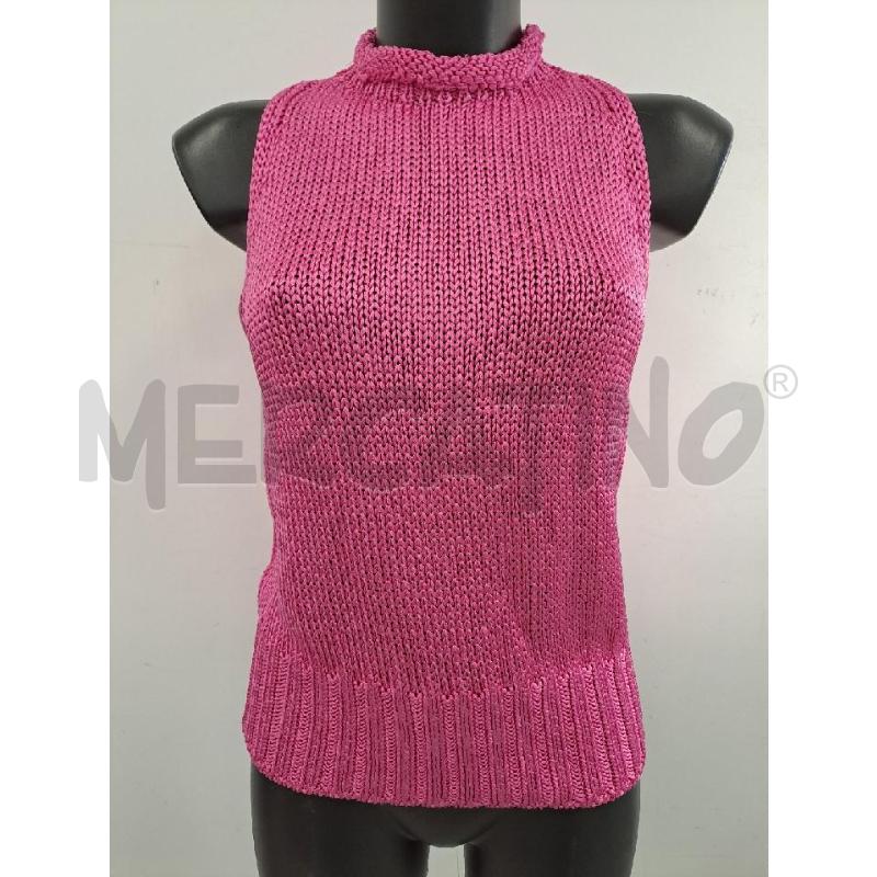 TOP LUISA SPAGNOLI TRECCE FILO FUCSIA  | Mercatino dell'Usato Catanzaro 1