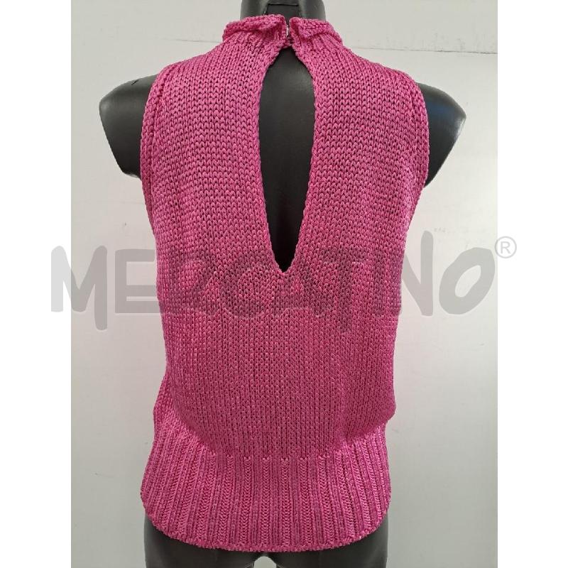 TOP LUISA SPAGNOLI TRECCE FILO FUCSIA  | Mercatino dell'Usato Catanzaro 2