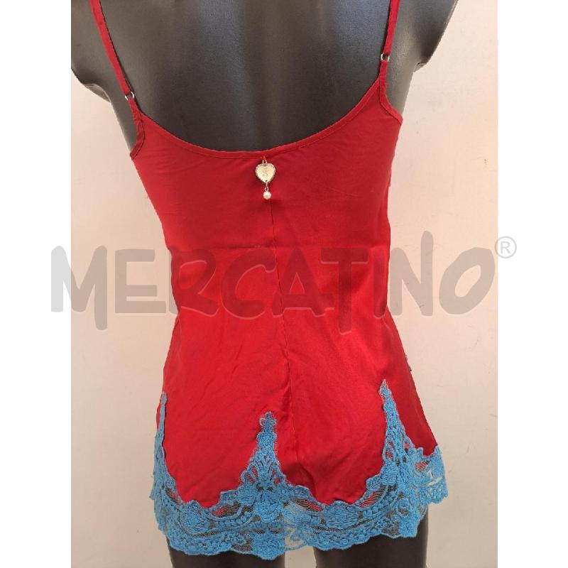 TOP TWINSET ROSSO PIZZO CELESTE  | Mercatino dell'Usato Catanzaro 3