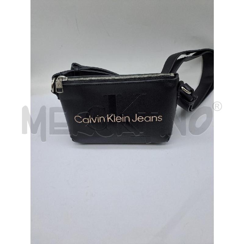 TRACOLLA DONNA CALVIN KLEIN NERO SCRITTA BIANCA | Mercatino dell'Usato Catanzaro 2