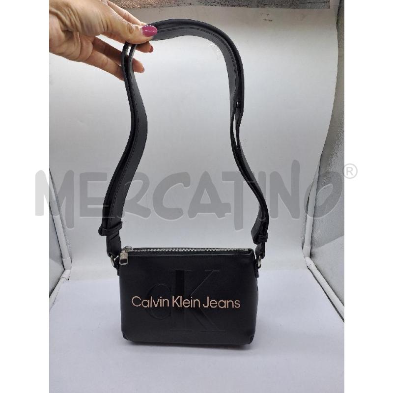TRACOLLA DONNA CALVIN KLEIN NERO SCRITTA BIANCA | Mercatino dell'Usato Catanzaro 3