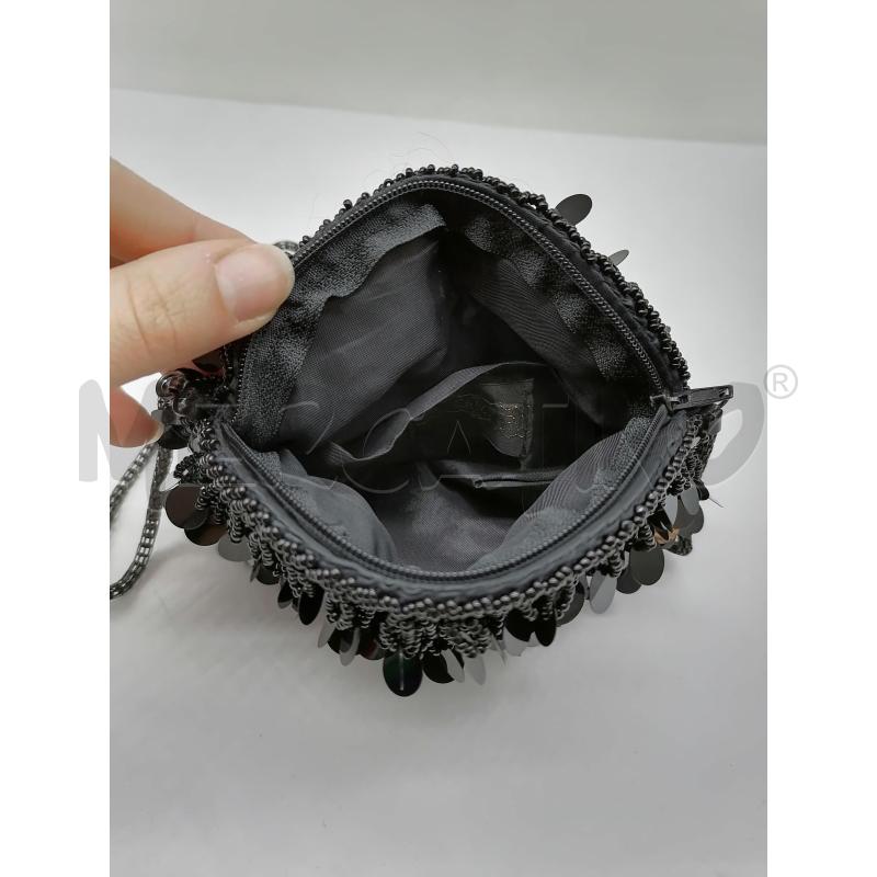 TRACOLLA DONNA EL CAMPERO PAILLETTES NERO PERLINE  | Mercatino dell'Usato Catanzaro 2