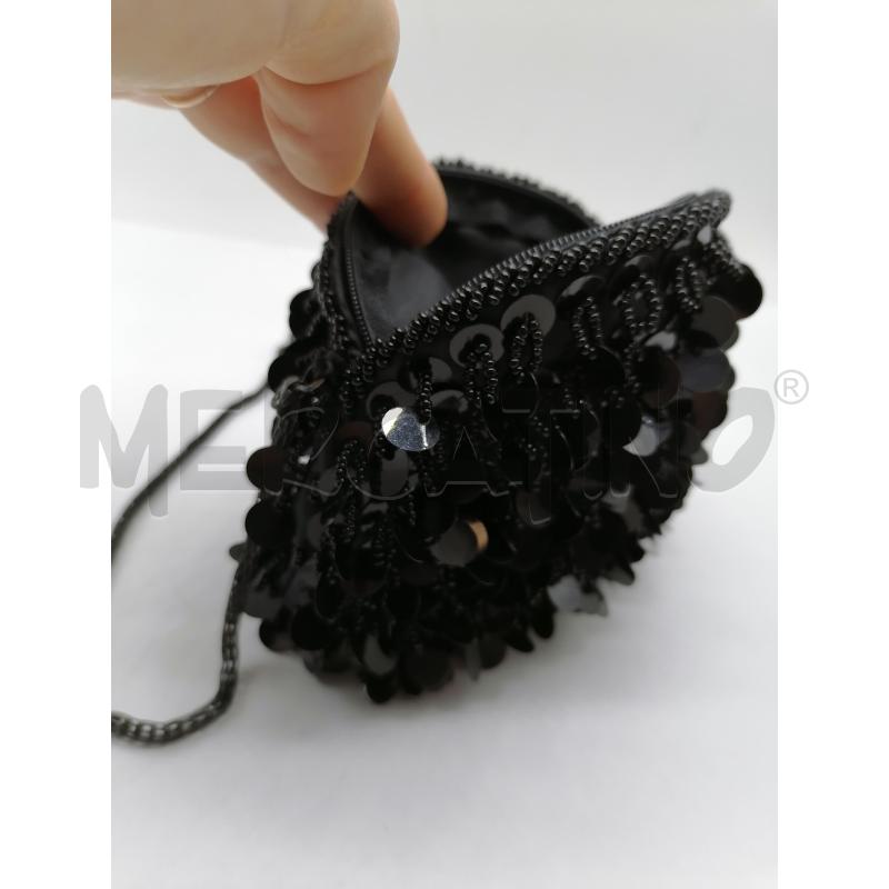 TRACOLLA DONNA EL CAMPERO PAILLETTES NERO PERLINE  | Mercatino dell'Usato Catanzaro 3