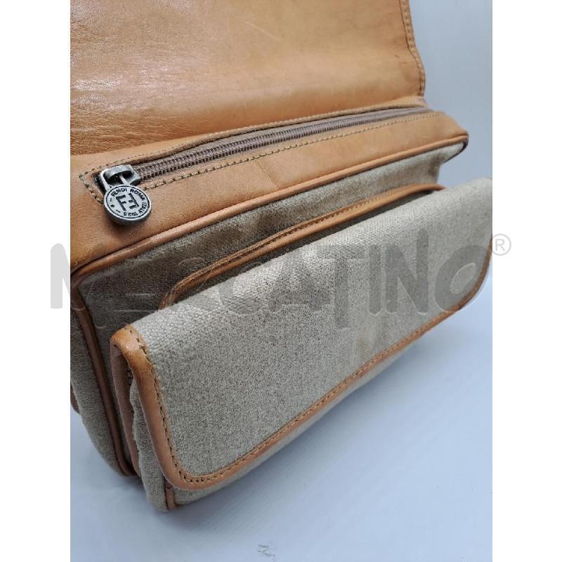 TRACOLLA DONNA FENDI TELA BEIGE +TRACOLLA ESTRAIBILE BORDO PELLE | Mercatino dell'Usato Catanzaro 2