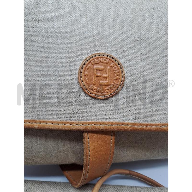 TRACOLLA DONNA FENDI TELA BEIGE +TRACOLLA ESTRAIBILE BORDO PELLE | Mercatino dell'Usato Catanzaro 5