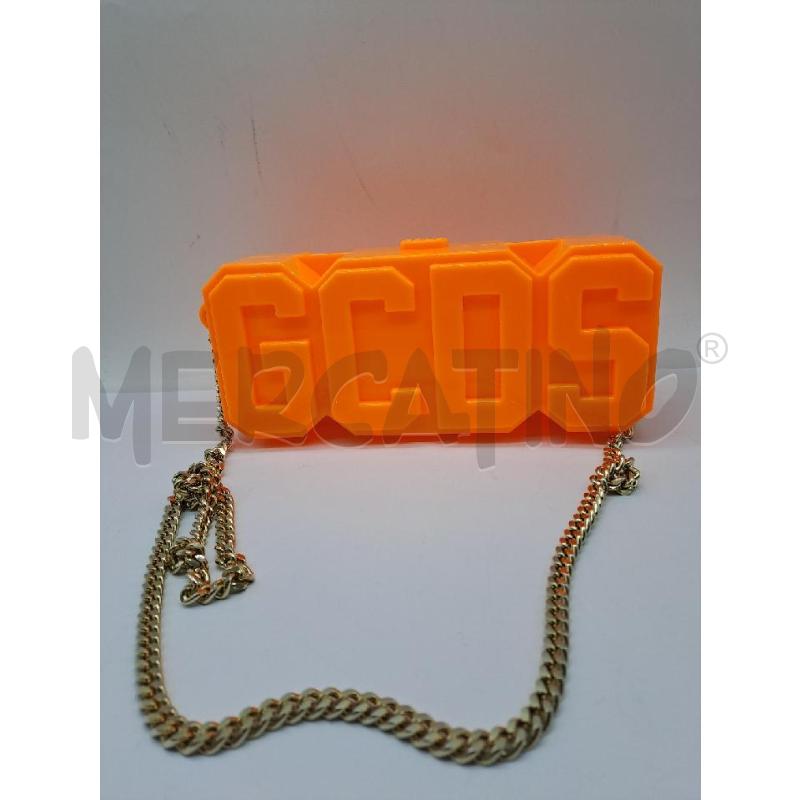 TRACOLLA DONNA GCDS ARANCIONE CATENA DORATA | Mercatino dell'Usato Catanzaro 2