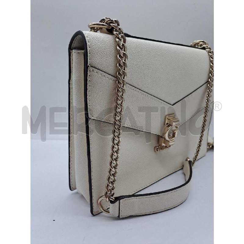 TRACOLLA DONNA GUESS BIANCO SPORCO CATENA | Mercatino dell'Usato Catanzaro 2