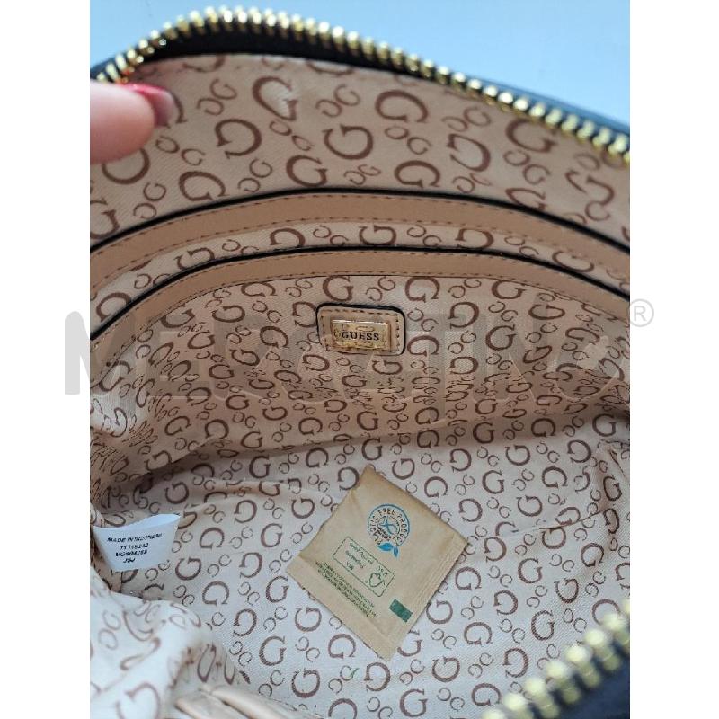 TRACOLLA DONNA GUESS NERO OVALE CERNIERA DORATA  | Mercatino dell'Usato Catanzaro 1