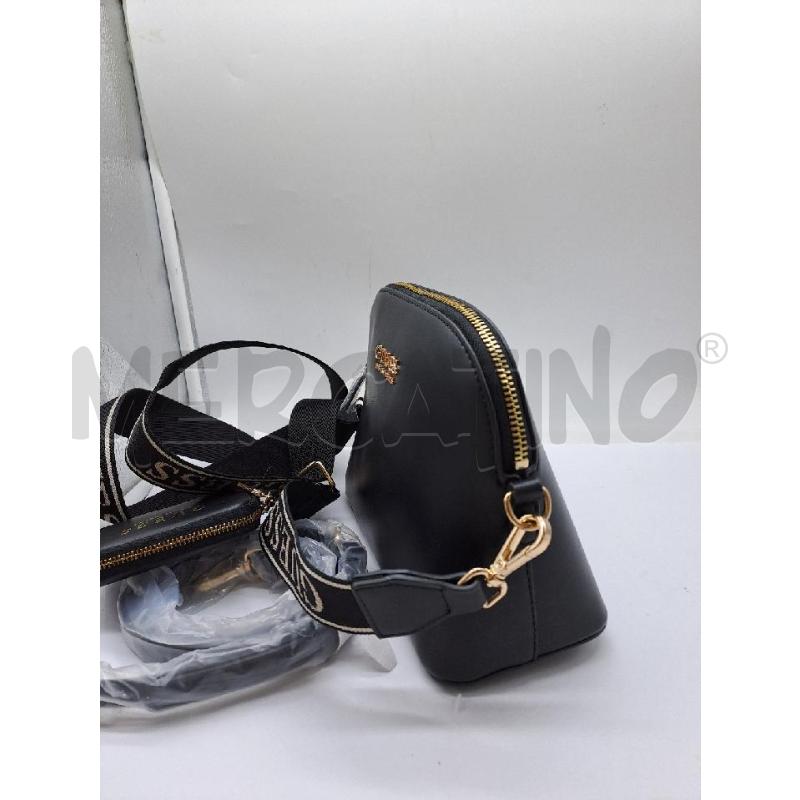 TRACOLLA DONNA GUESS NERO OVALE CERNIERA DORATA  | Mercatino dell'Usato Catanzaro 3