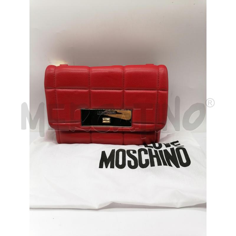 TRACOLLA DONNA LOVE MOSCHINO ROSSO CATENA DORATA | Mercatino dell'Usato Catanzaro 1