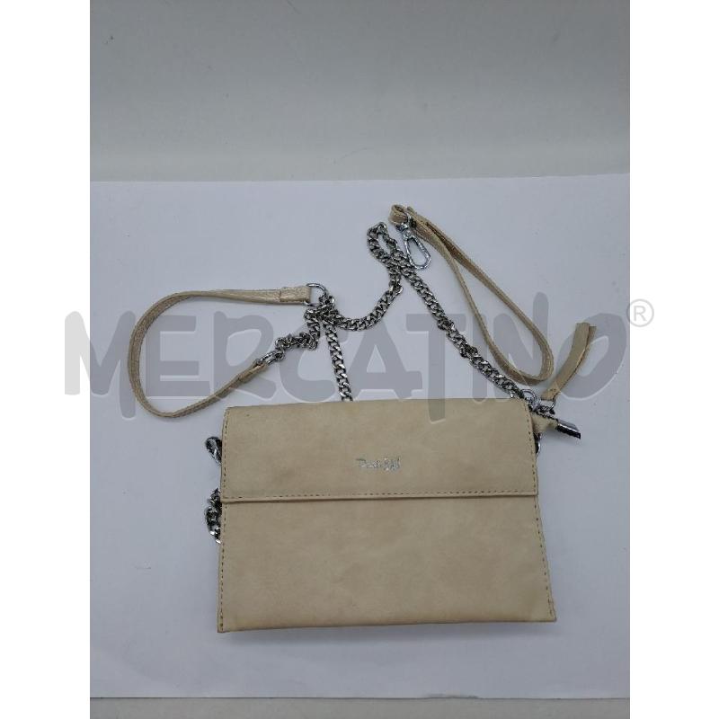 TRACOLLA DONNA PASH BAG BEIGE CATENA ARGENTATA | Mercatino dell'Usato Catanzaro 1