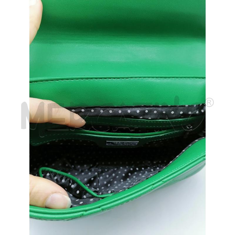 TRACOLLA DONNA PASH BAG VERDE TRAPUNTATO CATENA ARGENTATA | Mercatino dell'Usato Catanzaro 3