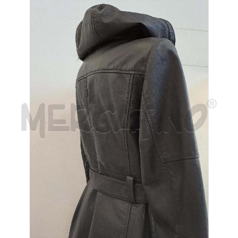 TRENCH DONNA EAST VILLAGE NERO PELLE | Mercatino dell'Usato Catanzaro 4