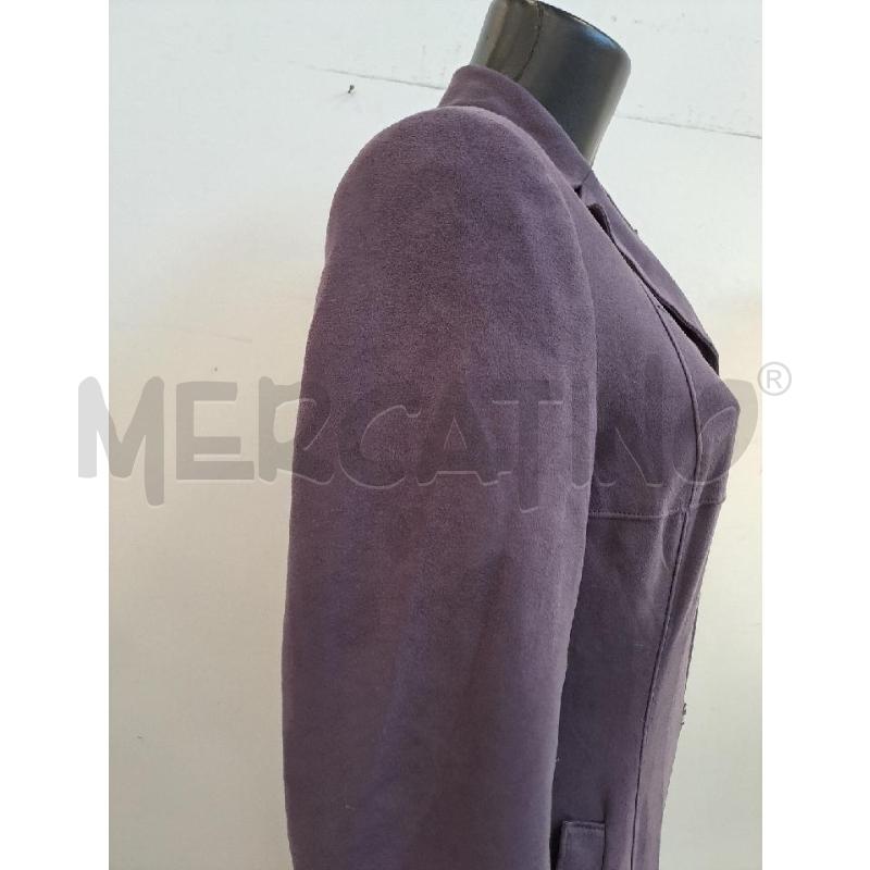 TRENCH DONNA LIST VIOLA SCAMOSCIATO LUNGO  | Mercatino dell'Usato Catanzaro 3