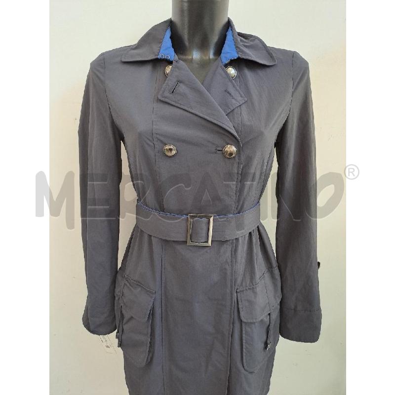 TRENCH IMPERMEABILE DONNA MAX&CO BLU NOTTE INTERNO BLU | Mercatino dell'Usato Catanzaro 2