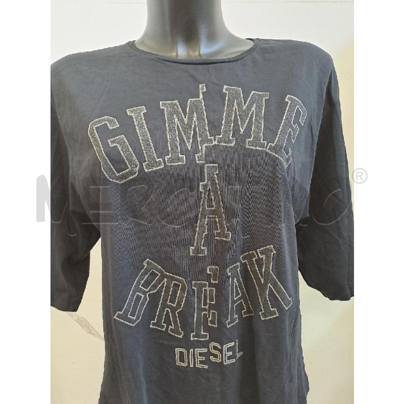T SHIRT DONNA DIESEL NERO LARGO APERTA DIETRO | Mercatino dell'Usato Catanzaro 2