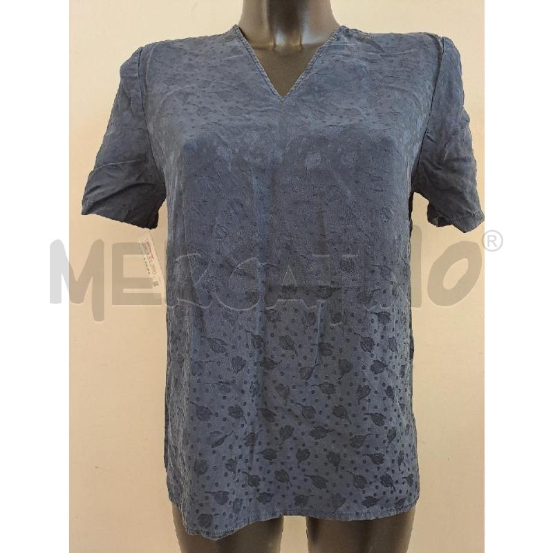 T SHIRT DONNA LUISA SPAGNOLI BLU DAMASCATO  | Mercatino dell'Usato Catanzaro 1